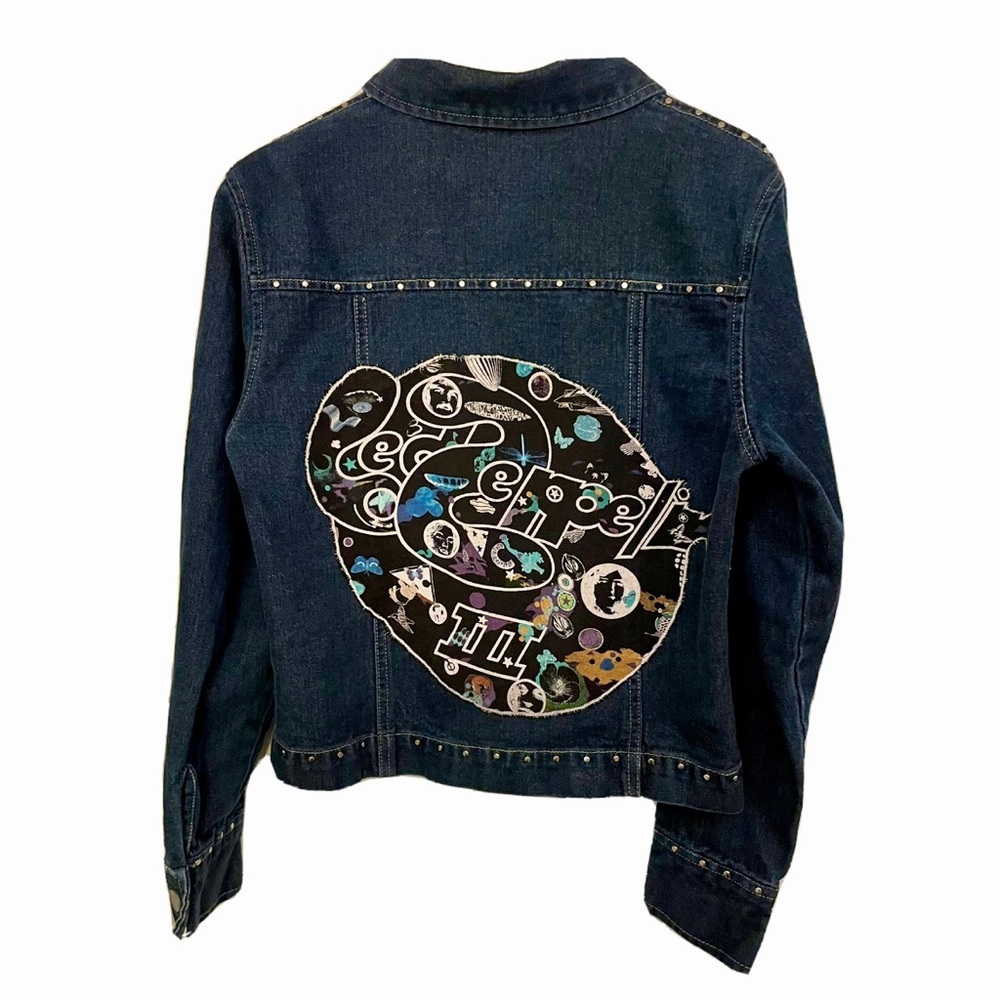 One of a kind Led Zeppelin denim jacket !